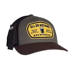 All or Nothing Army Green Snap-Back Trucker Hat