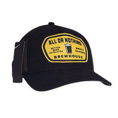 All or Nothing Black Snap-Back Trucker Hat