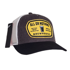 All or Nothing Grey & Black Snap-Back Trucker Hat