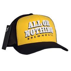 All or Nothing Black & Yellow Snap-Back Trucker Hat