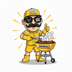 Cornelius “Grill Master” Sticker
