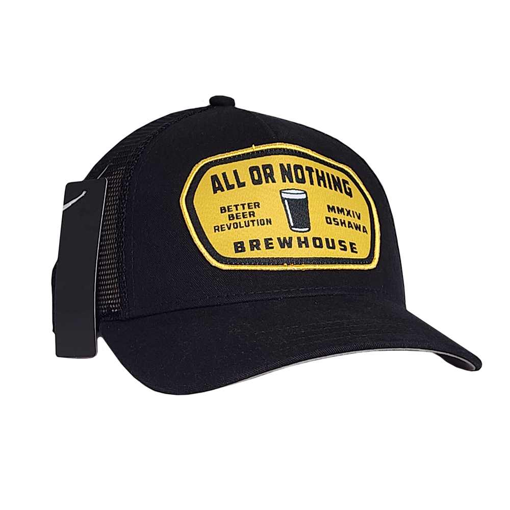 All or Nothing Black Snap-Back Trucker Hat