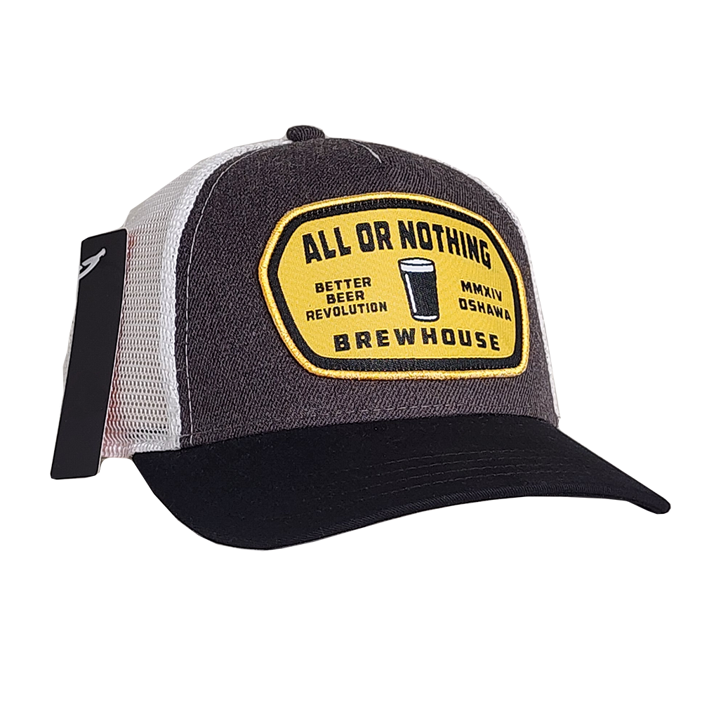 All or Nothing Grey & Black Snap-Back Trucker Hat
