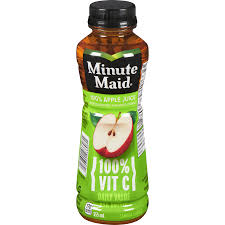 Minute Maid 100% Apple Juice – Made from real apples, no added sugar, and fortified with vitamin C for a refreshing drink.
