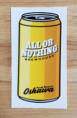 Beer Can Sticker