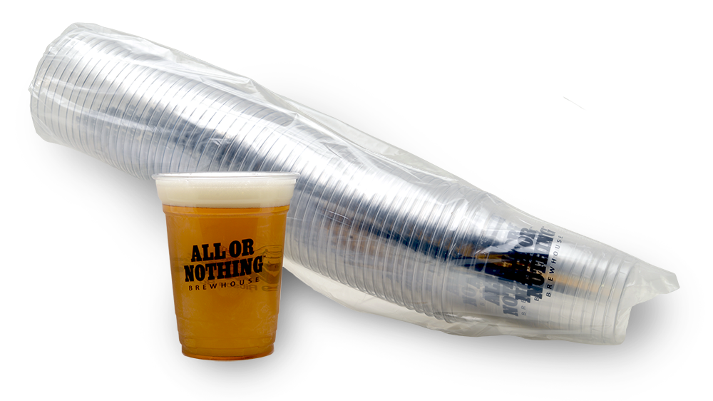 Sleeve of 50 - 16 oz Branded Beer Cups